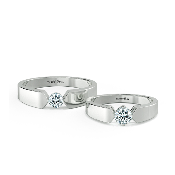 Diamond Wedding Band Set NCC3007 1